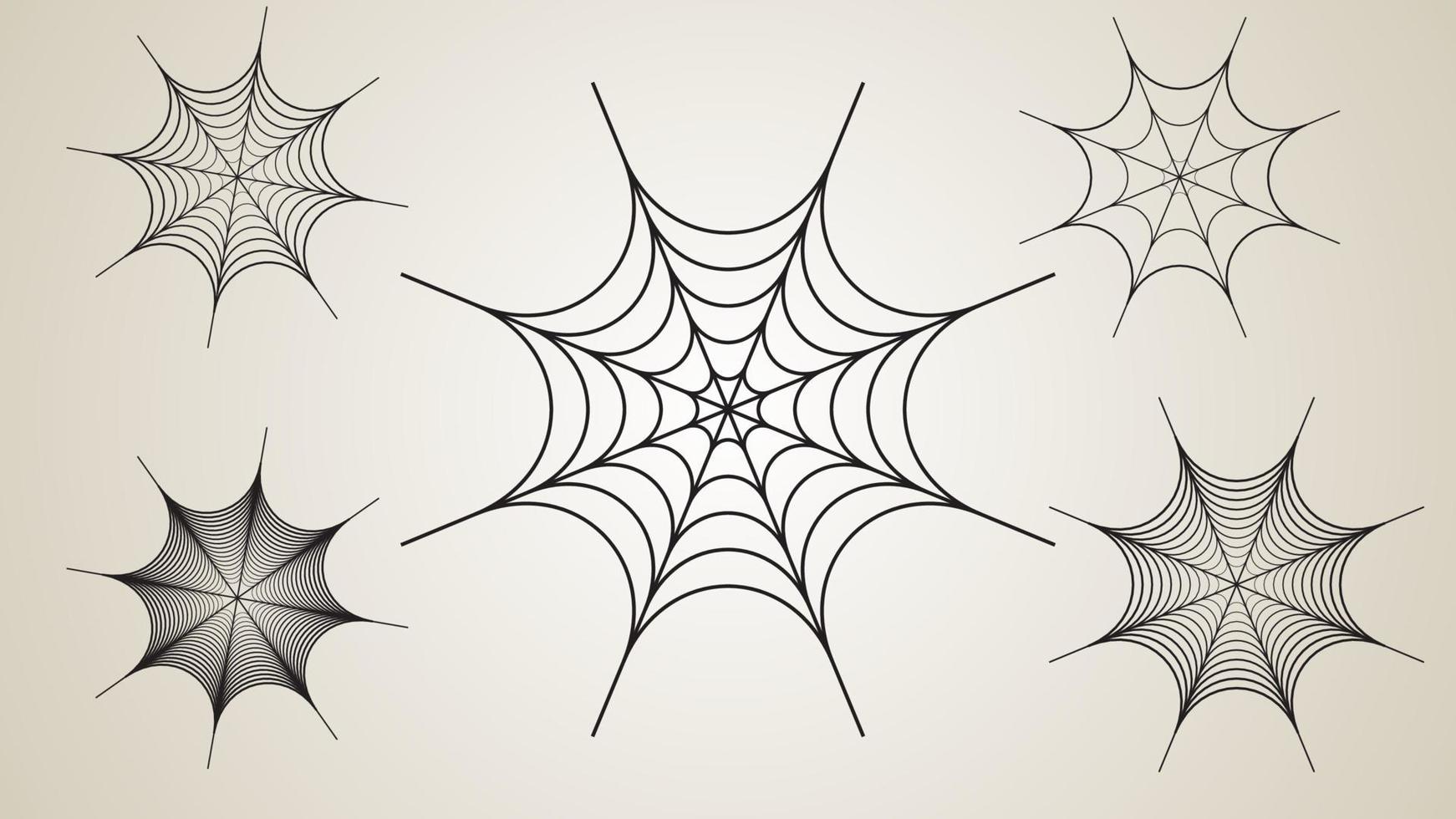 pider webs recursos gráficos patrones de telas de araña muchos buenos diseños vector