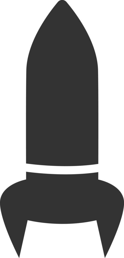 Army rocket, illustration, vector on white background.