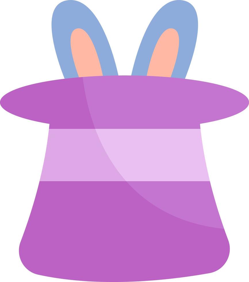 Rabbit in the hat, illustration, vector, on a white background. vector