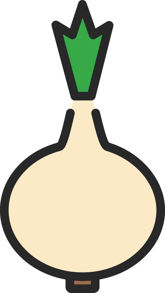 Fresh White onion, illustration, on a white background. vector