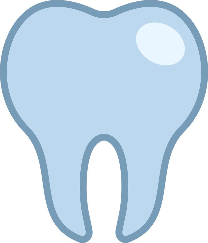 Healthy tooth, illustration, vector on white background.