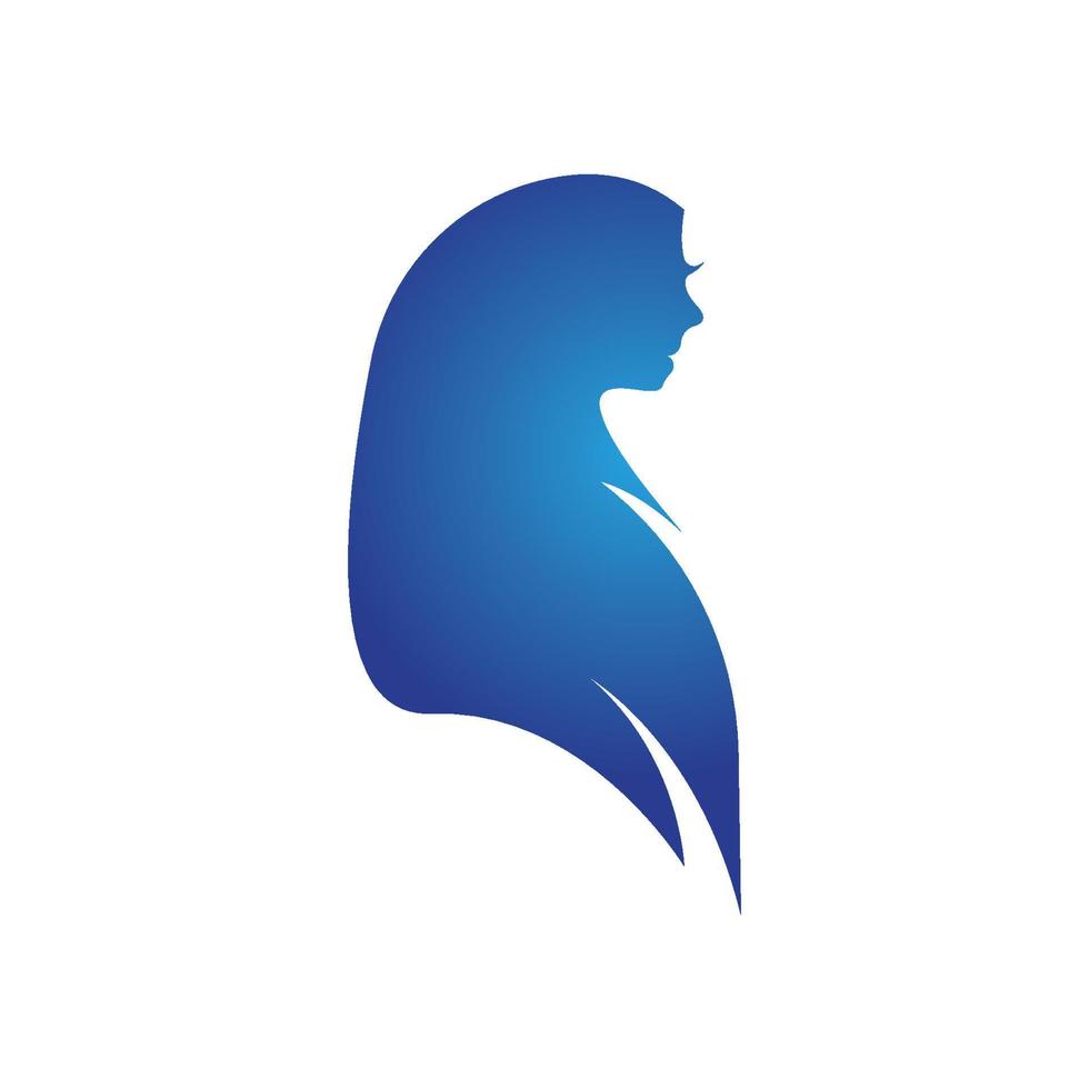 Simple headscarf logo icon vector