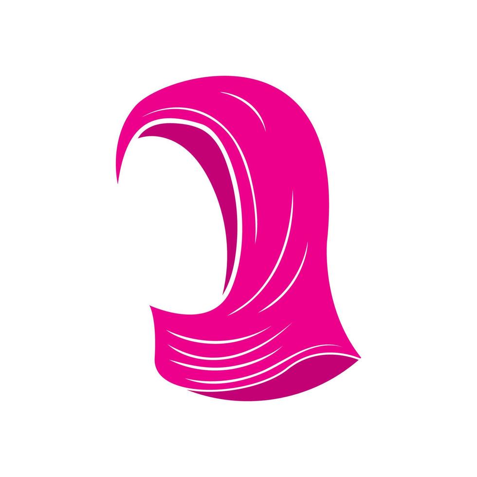 Simple headscarf logo icon vector