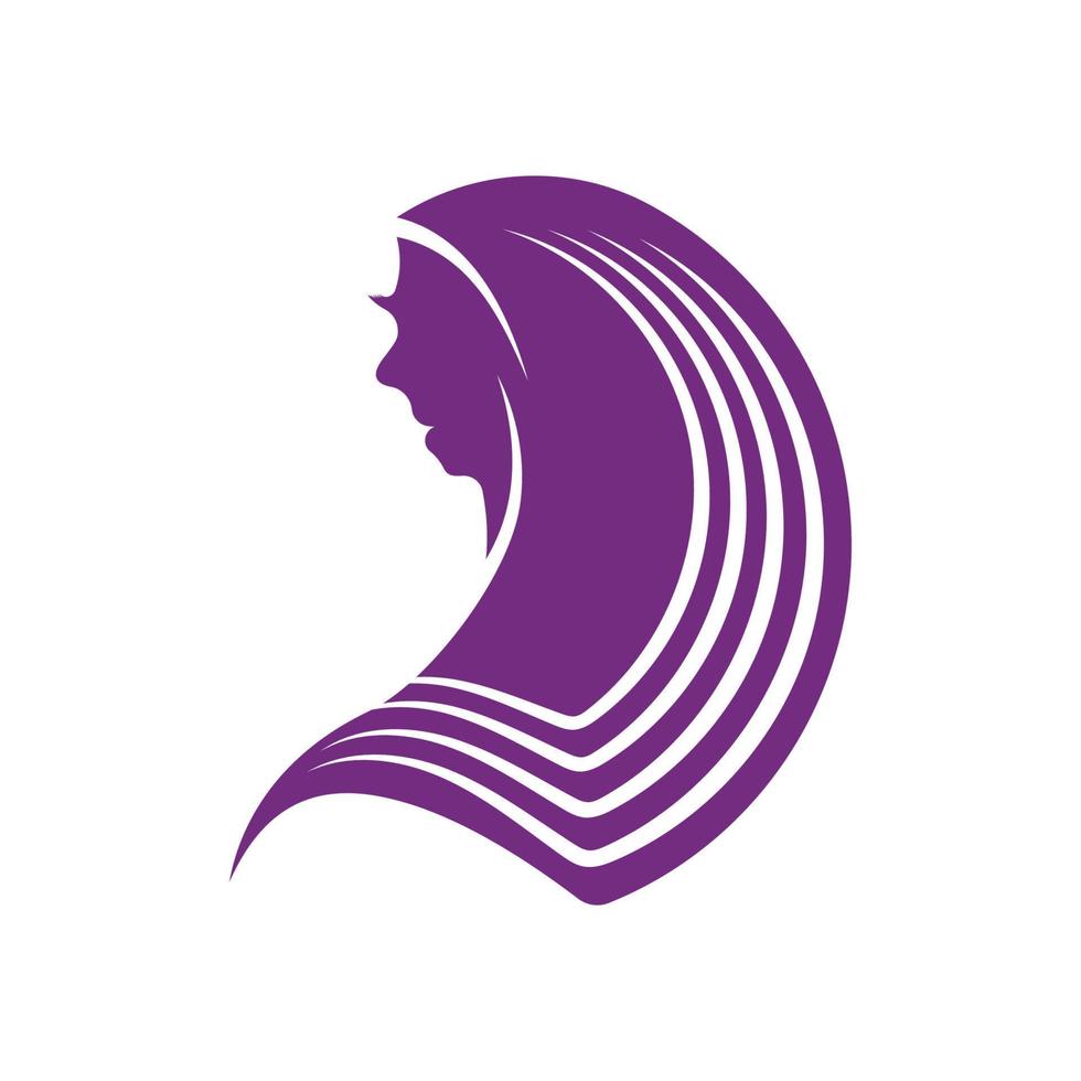 Simple headscarf logo icon vector