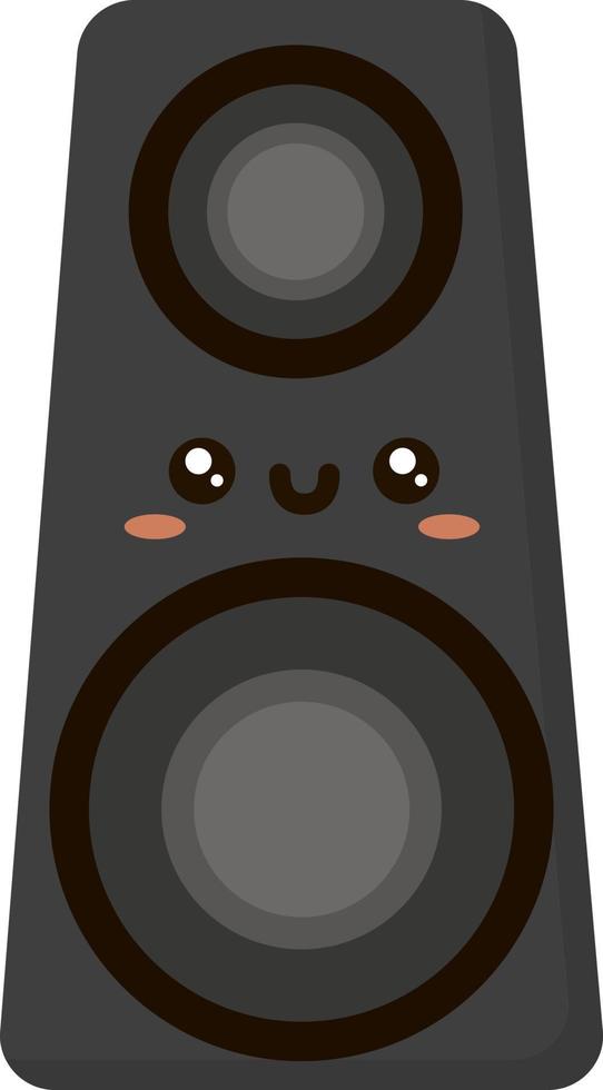 Big speaker, illustration, vector on white background.