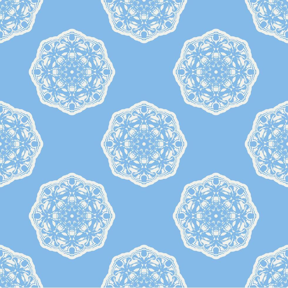 Quatrefoil geometric seamless pattern, background, vector illustration in mint blue, soft turquoise color and white.