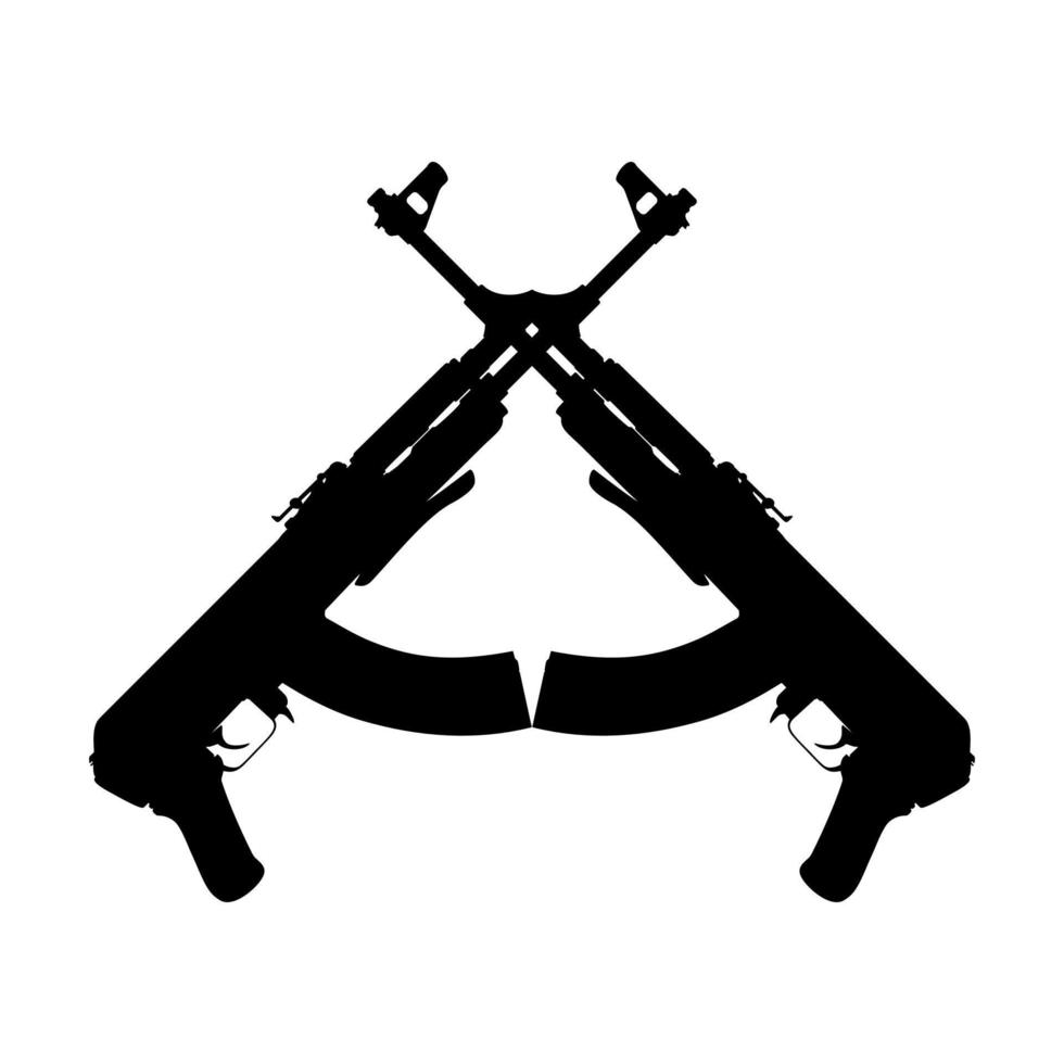 Premium Vector  Ak 47 machine gun vector icon illustration. holiday object  icon design concept.