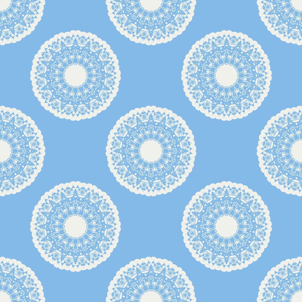Quatrefoil geometric seamless pattern, background, vector illustration in mint blue, soft turquoise color and white.