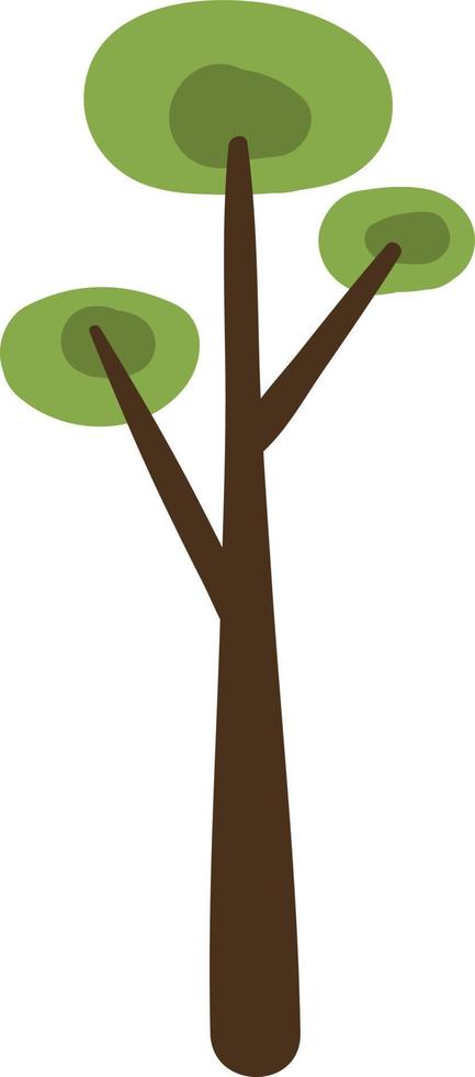 Clove tree, icon illustration, vector on white background