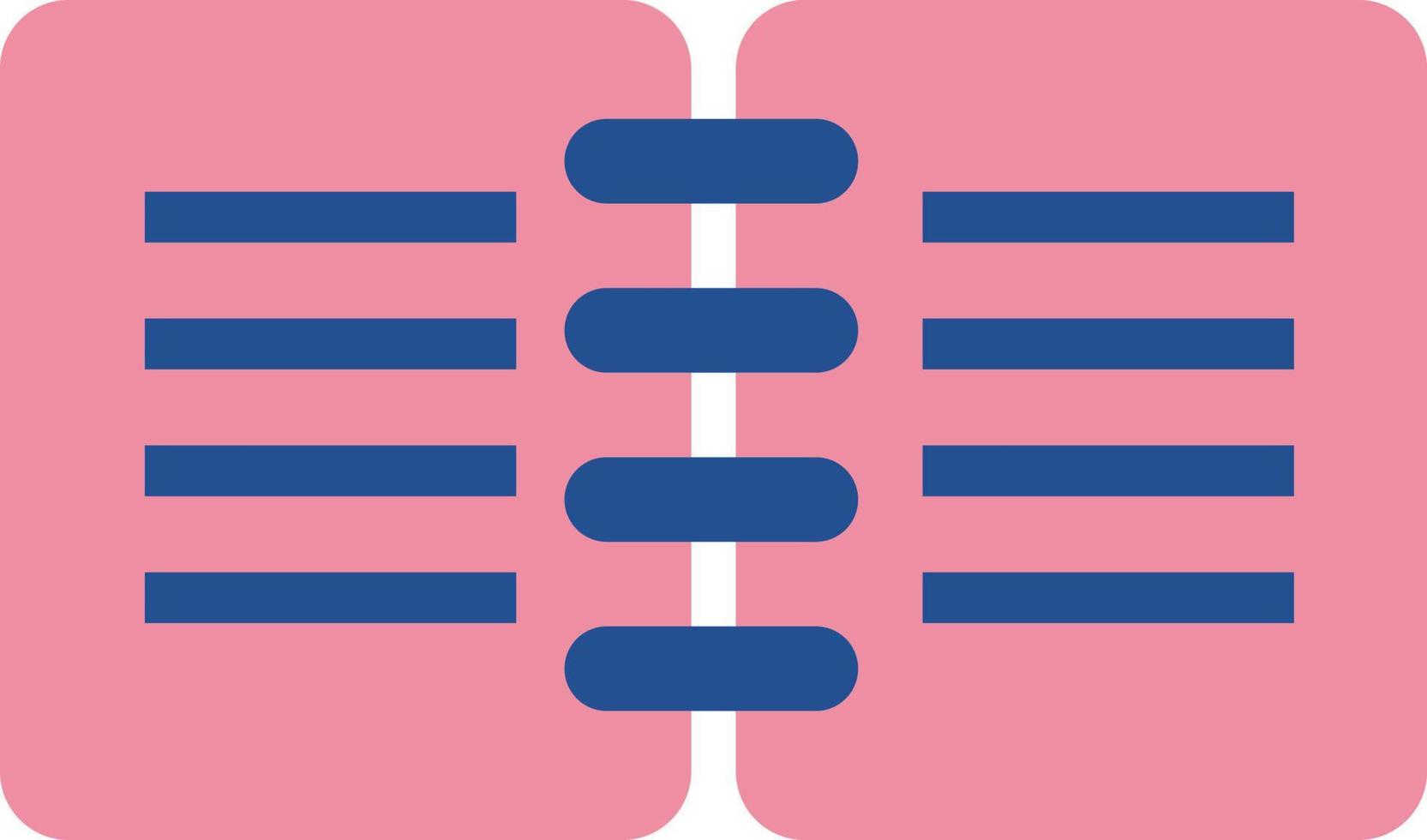 Pink notes, illustration, on a white background. vector