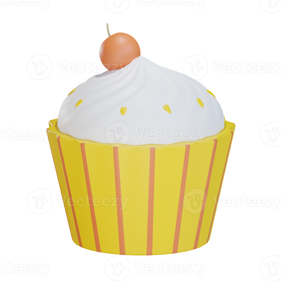 petit gâteau mignon 3d png