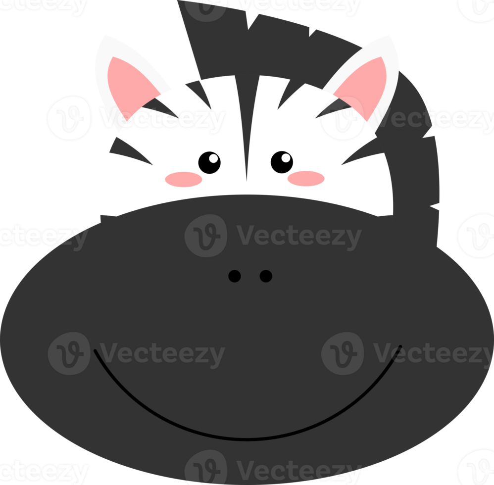 Cute zebra clipart png