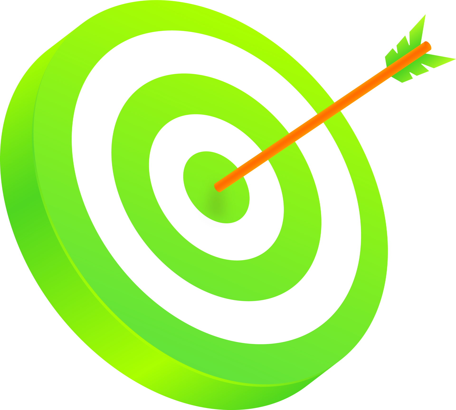 Archery target with arrow in 3d illustration. 13666519 PNG