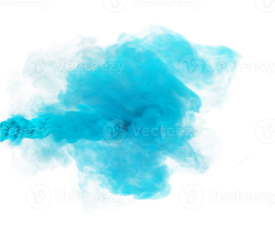 Azure blue  plume of smoke png