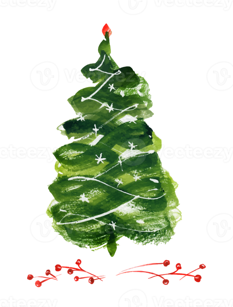 Neujahrsbaum und Winterbeeren png