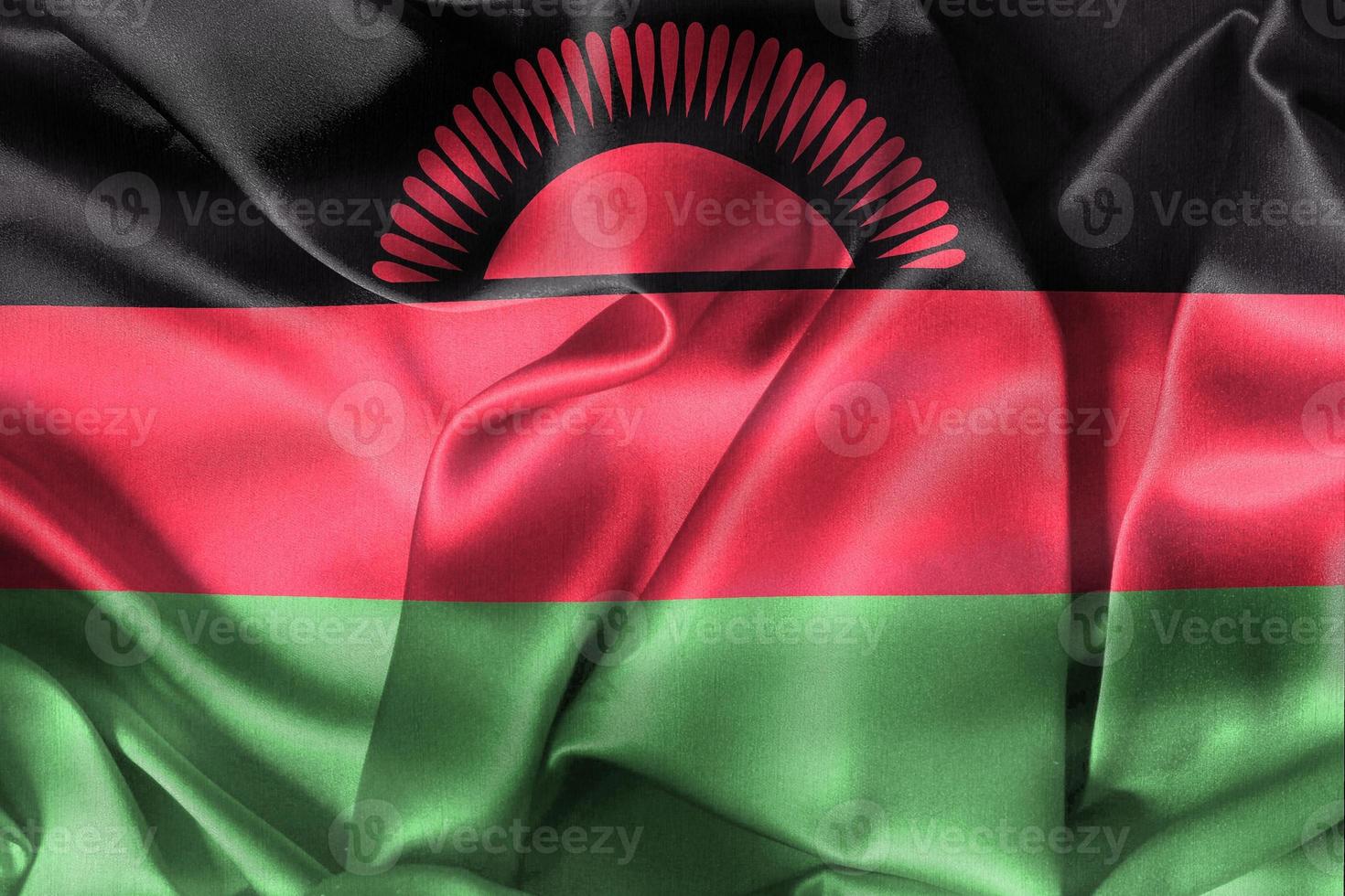 3D-Illustration of a Malawi flag - realistic waving fabric flag photo