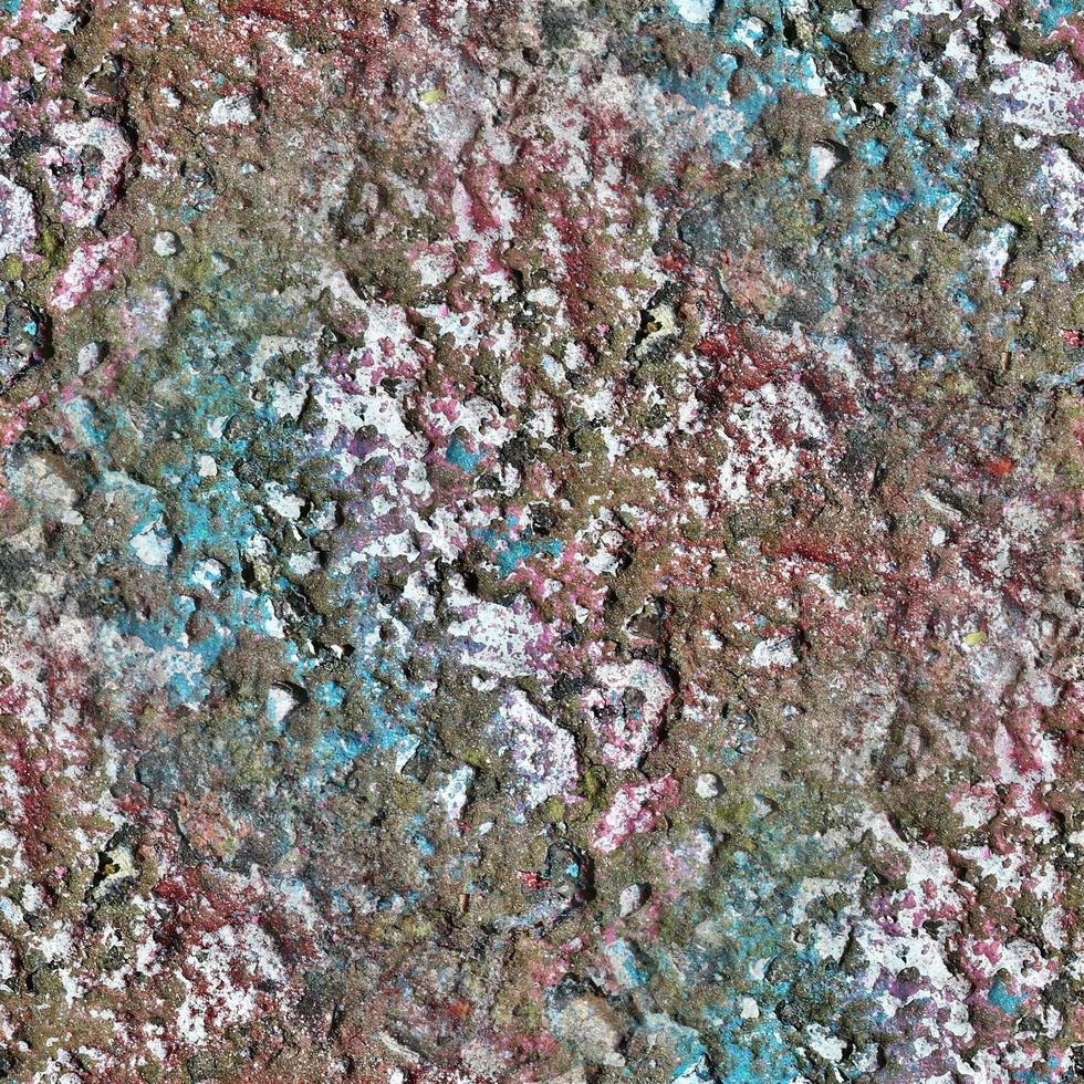 Photo realistic seamless texture pattern of very colorful painted concrete walls