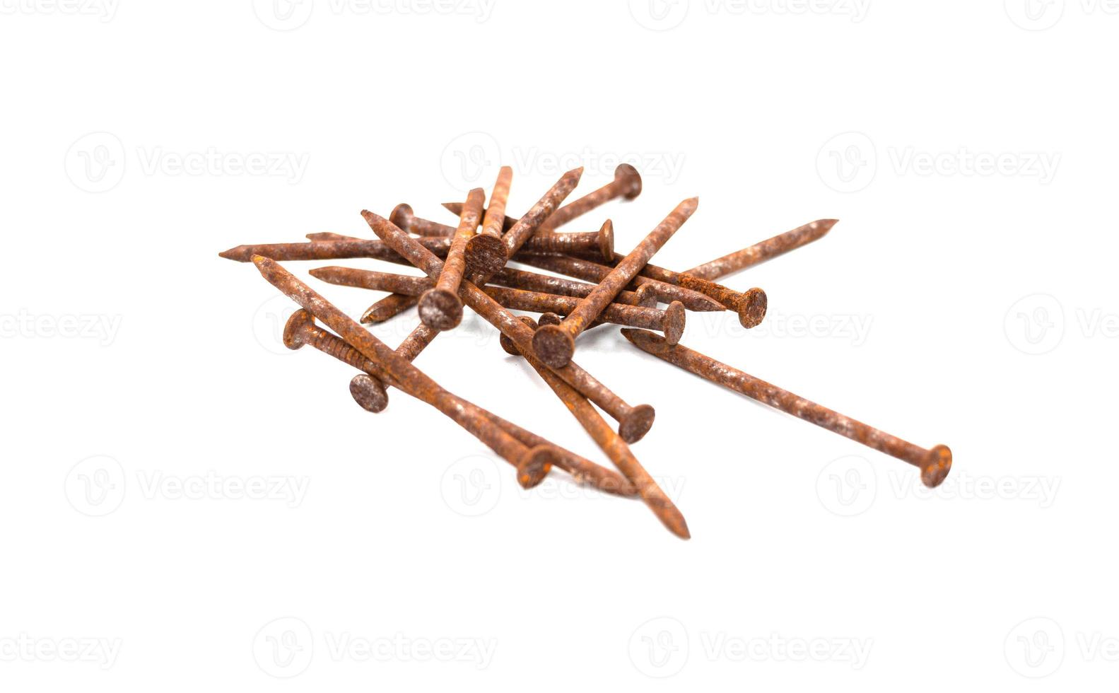old rusty nails on white background 13667268 Stock Photo at Vecteezy