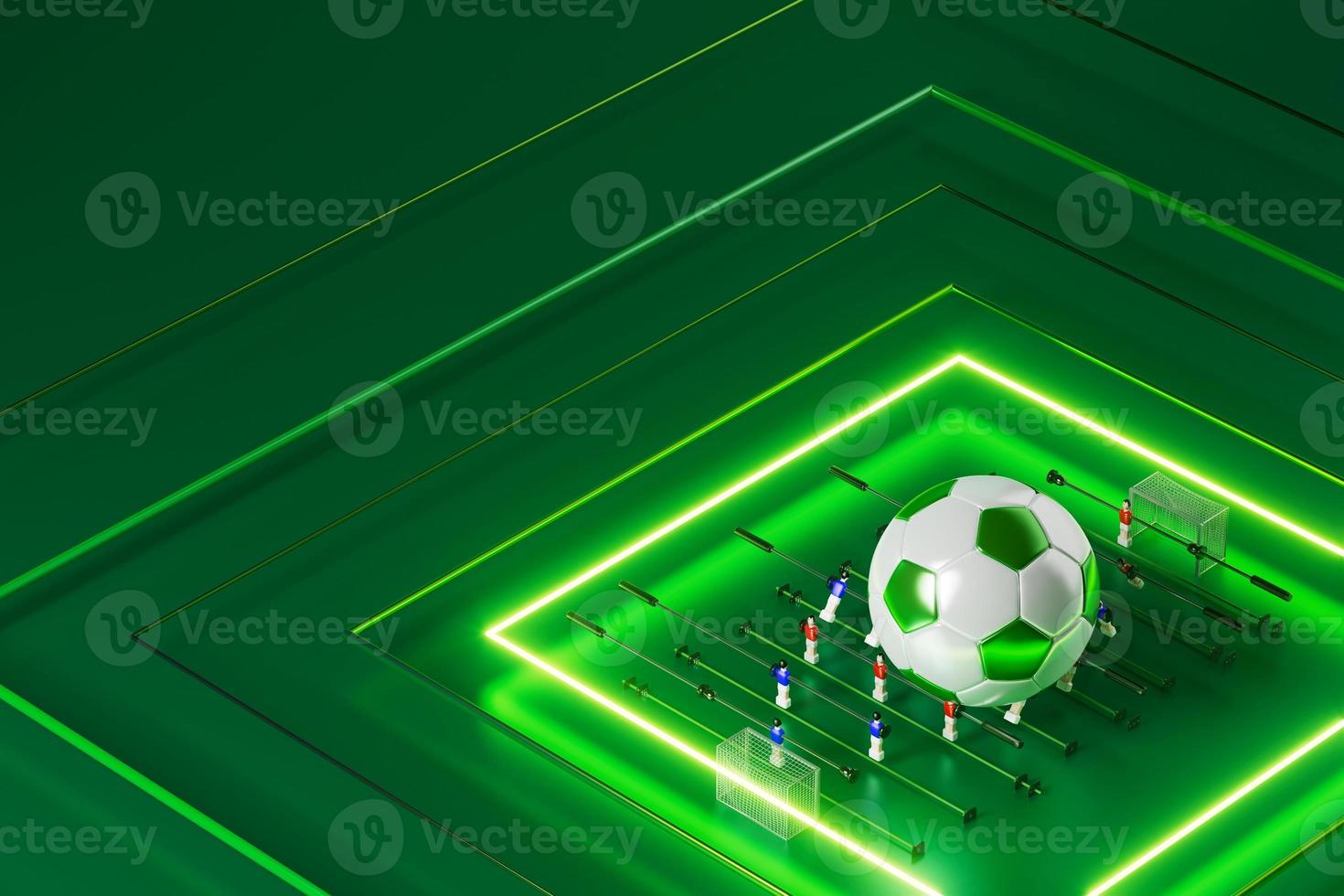 football balls object, sport ball design, football element concept, 3d illustration, abstract football technology, smartphone mobile screen, green grass field, online sport live, casino sport business photo
