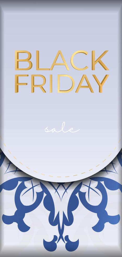 Holiday Advertising For Black Friday in beige color with abstract pattern vector