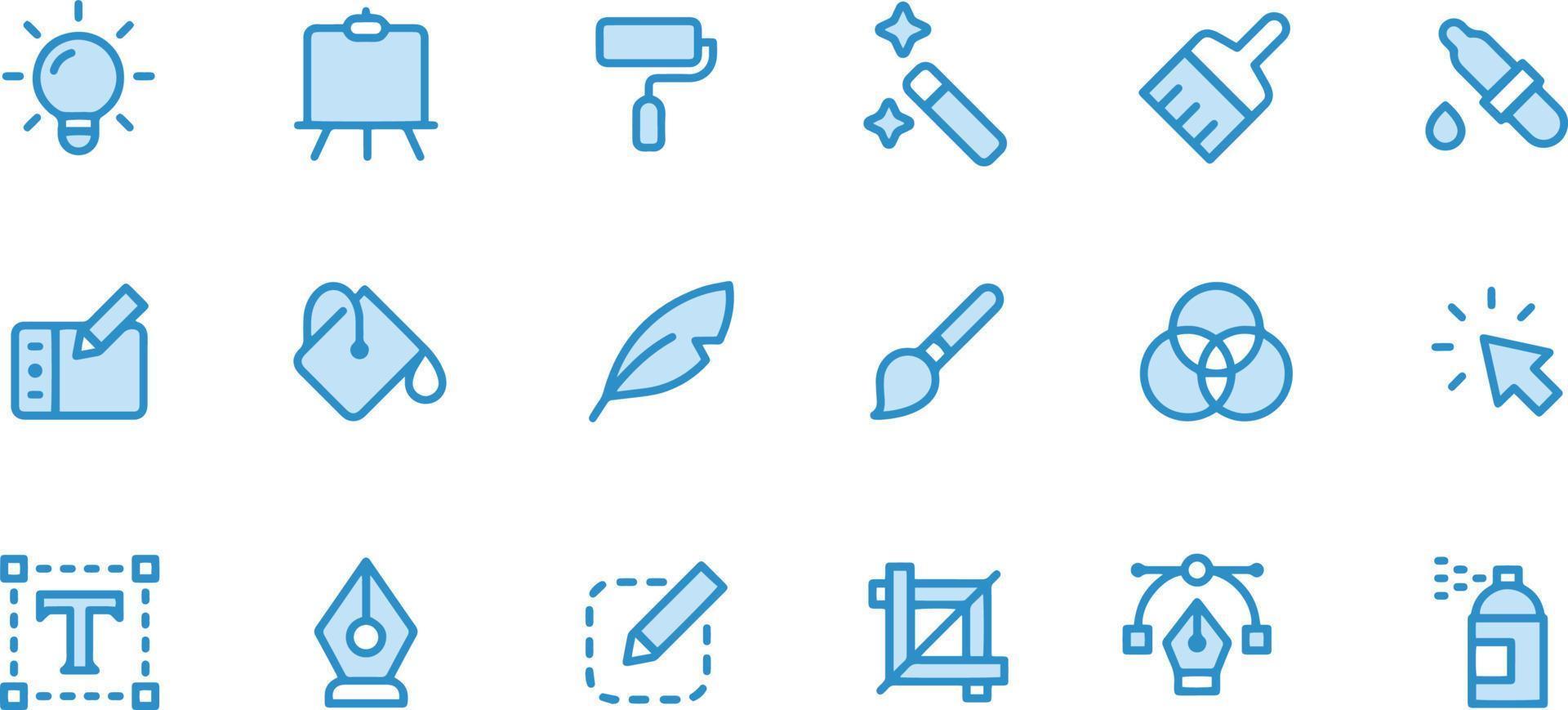 Graphic Design icons vector design
