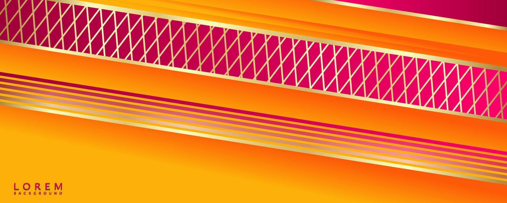 Abstract orange and yellow Background with stripes vector