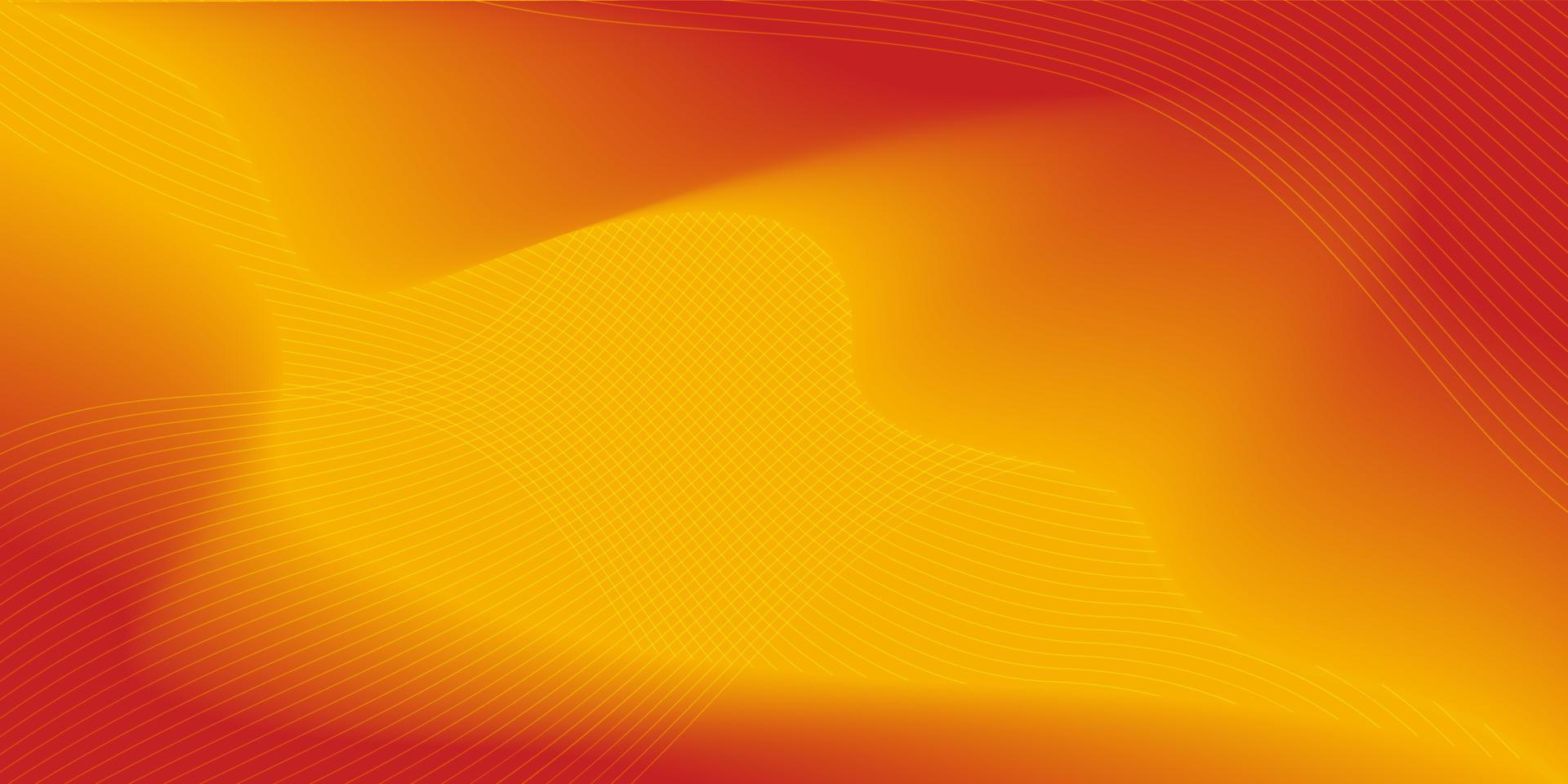 Orange smoke on yellow background. vector