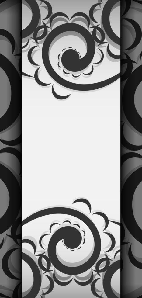 A black and white background with swirls vector