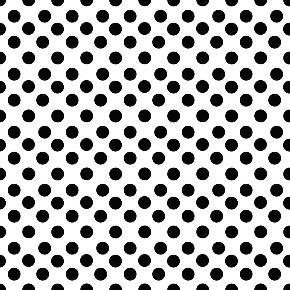 black and white seamless pattern with circles background vector