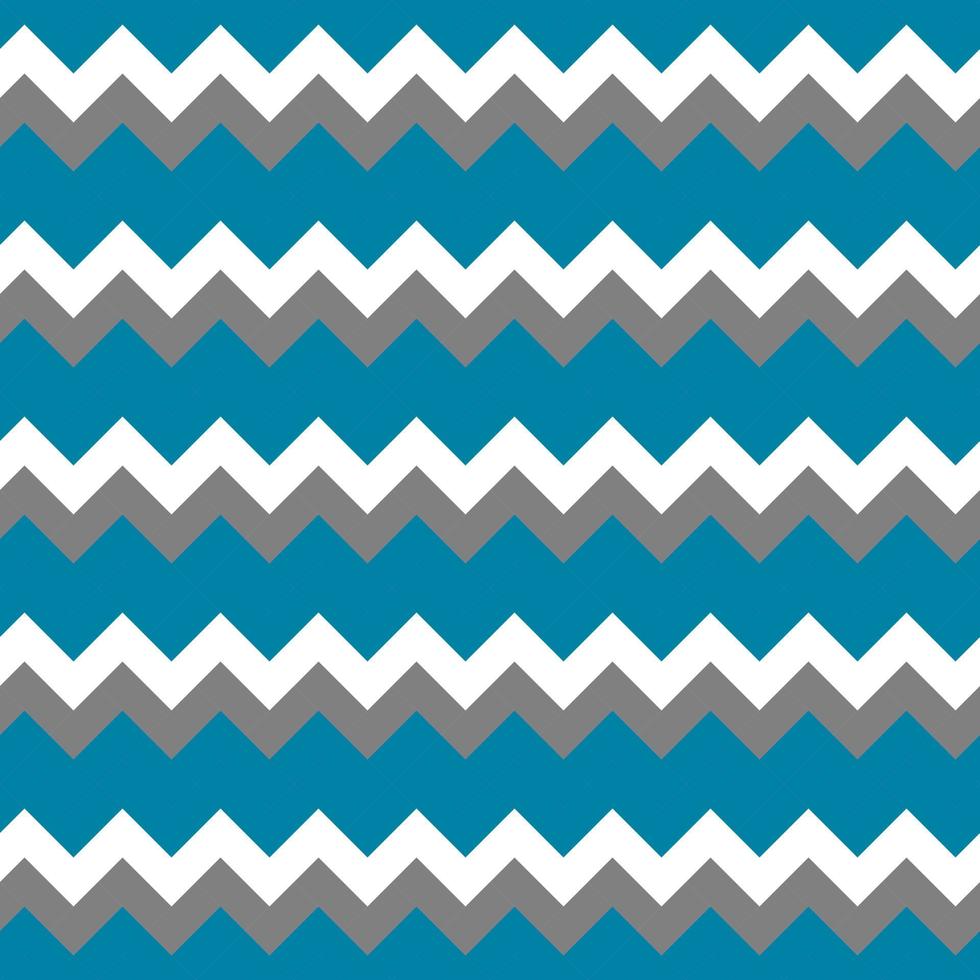 patrón de mosaico azul y blanco de chevron en zigzag vector