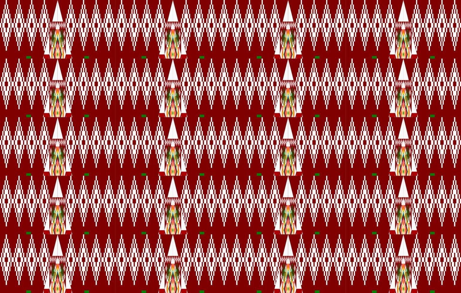 seamless geometric ethnic pattern design vector