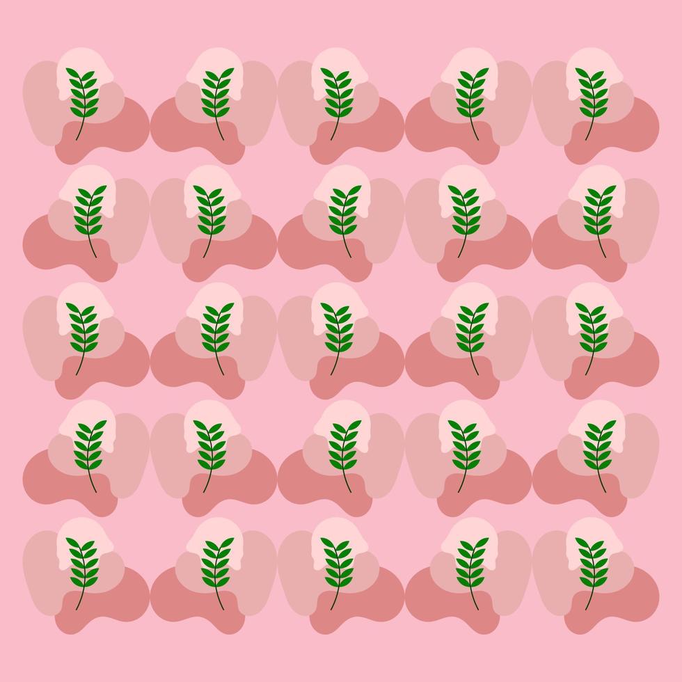 seamless pattern abstract organic shape vector