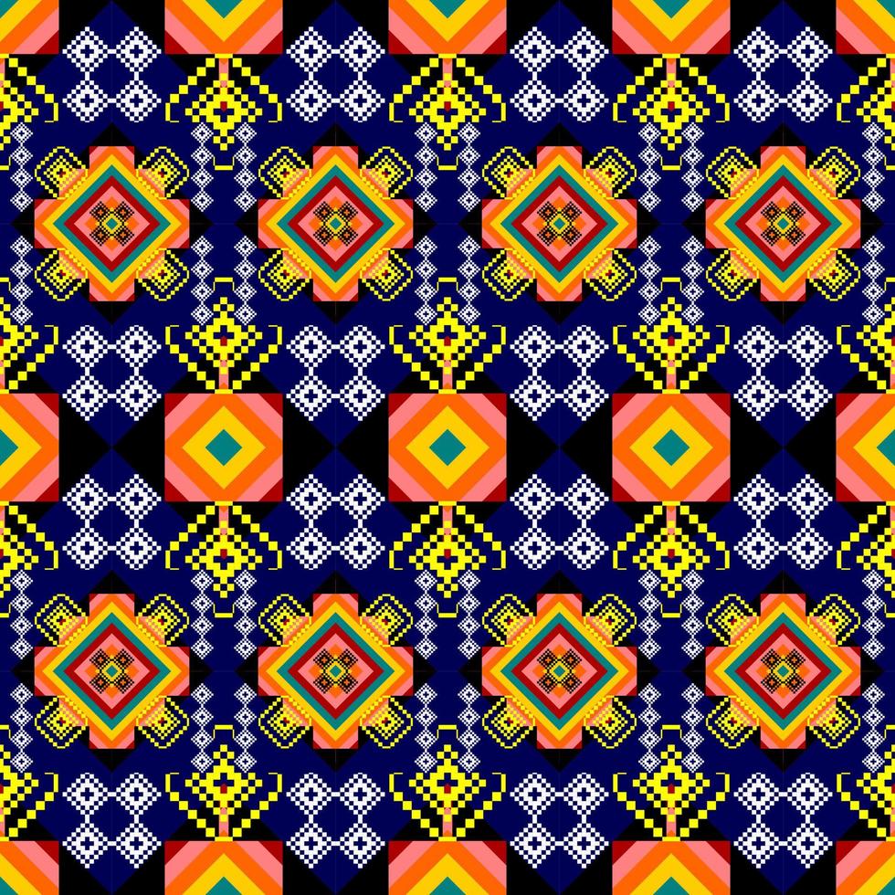 seamless geometric ethnic pattern background vector