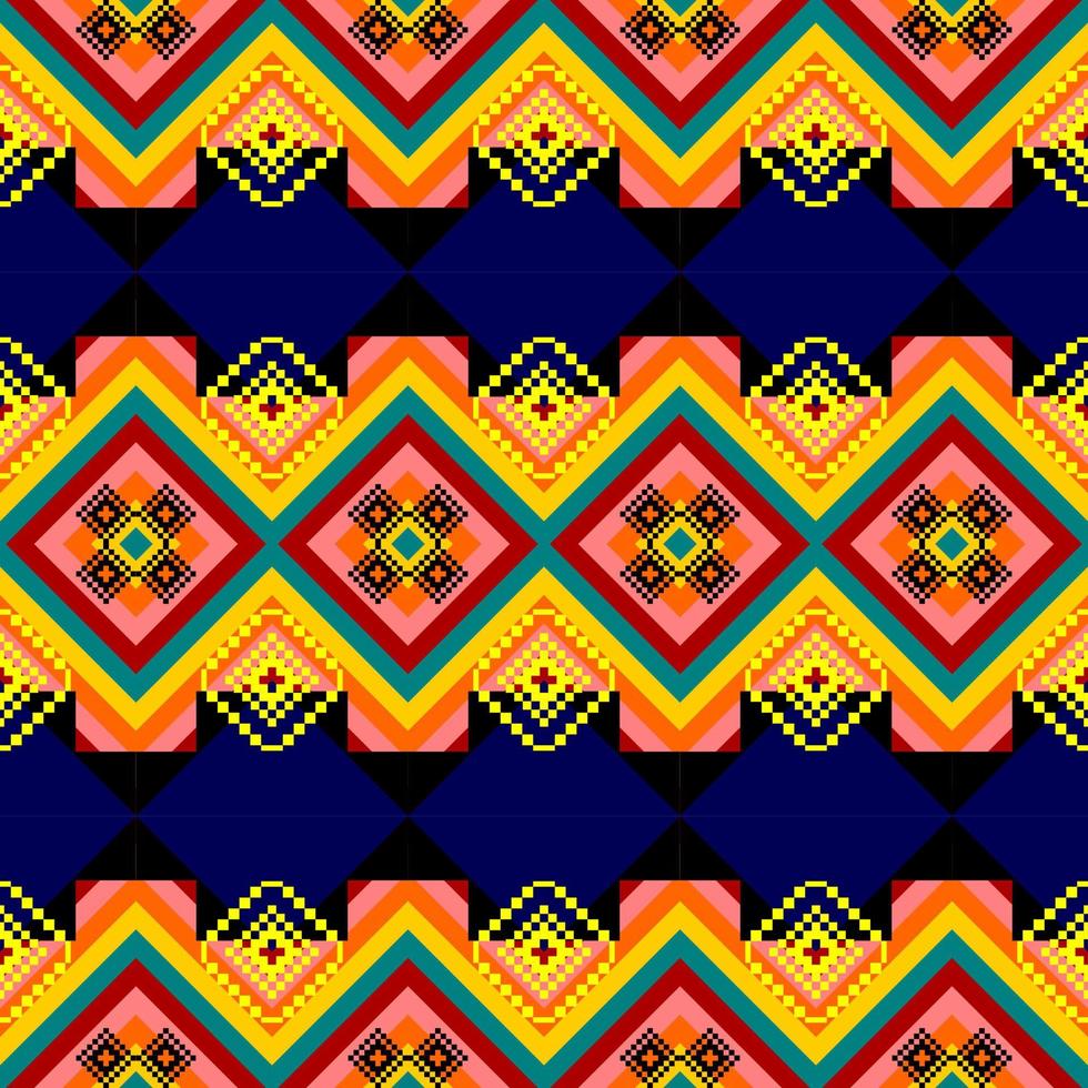 seamless geometric ethnic pattern background vector