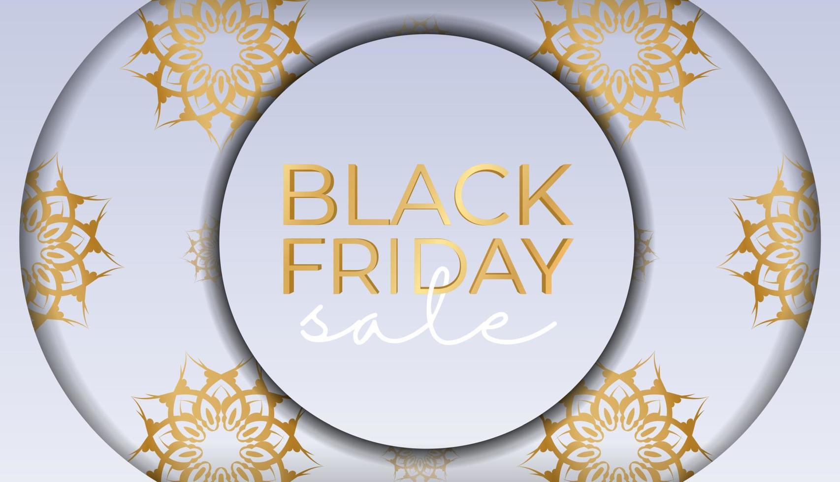 Poster for black friday beige color with abstract pattern vector