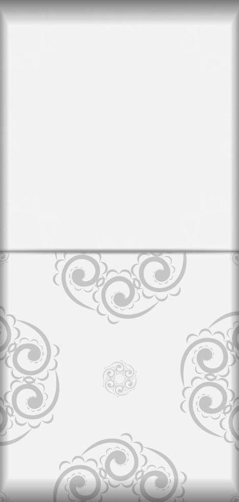 tarjeta de felicitación de color blanco con patrón abstracto negro vector