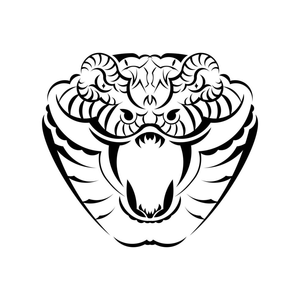 emblema de la mascota del logotipo de la cabeza de serpiente. vector de concepto de logotipo deportivo.