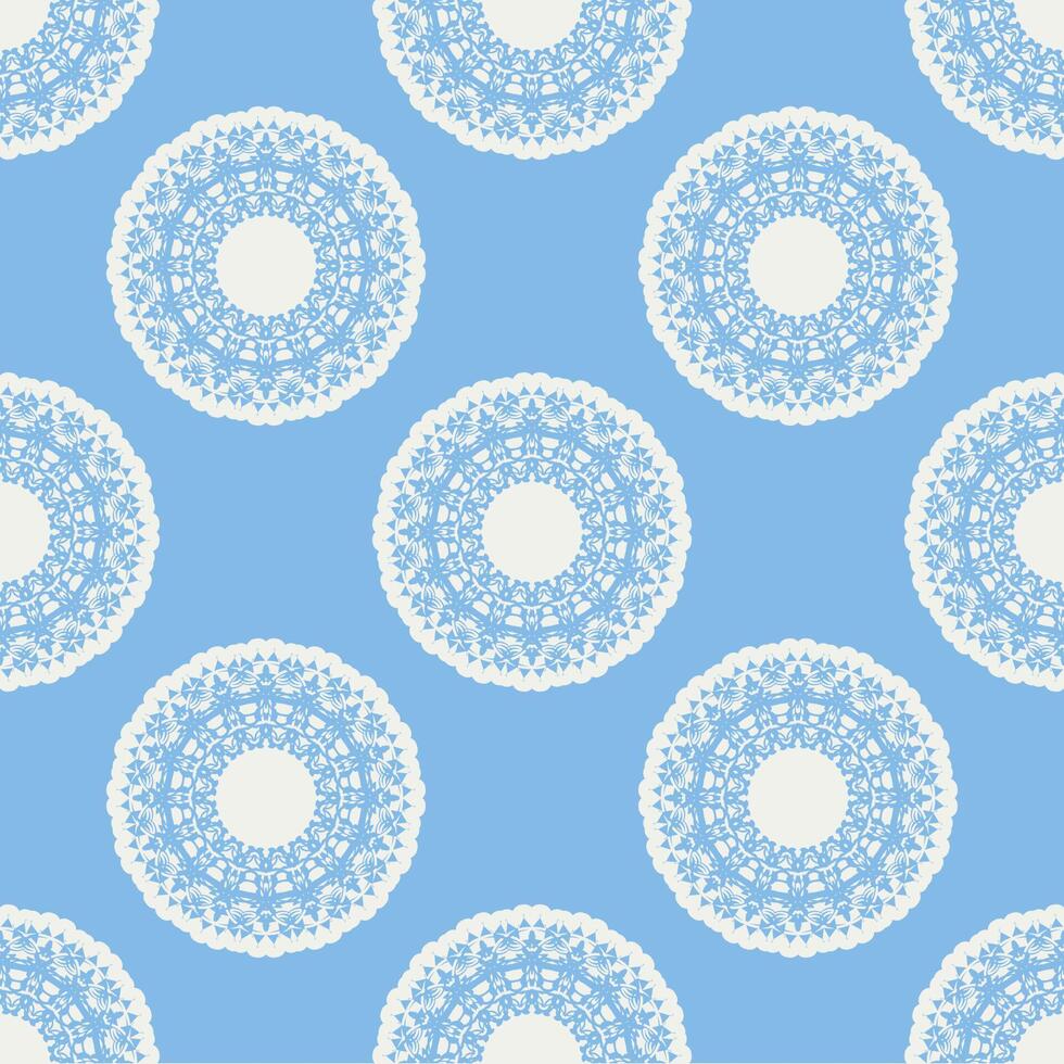 Quatrefoil geometric seamless pattern, background, vector illustration in mint blue, soft turquoise color and white.