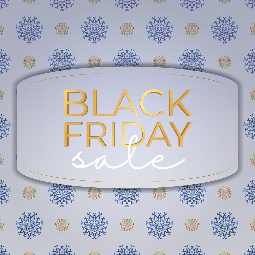 Celebration Baner For Black Friday in beige with a round pattern vector