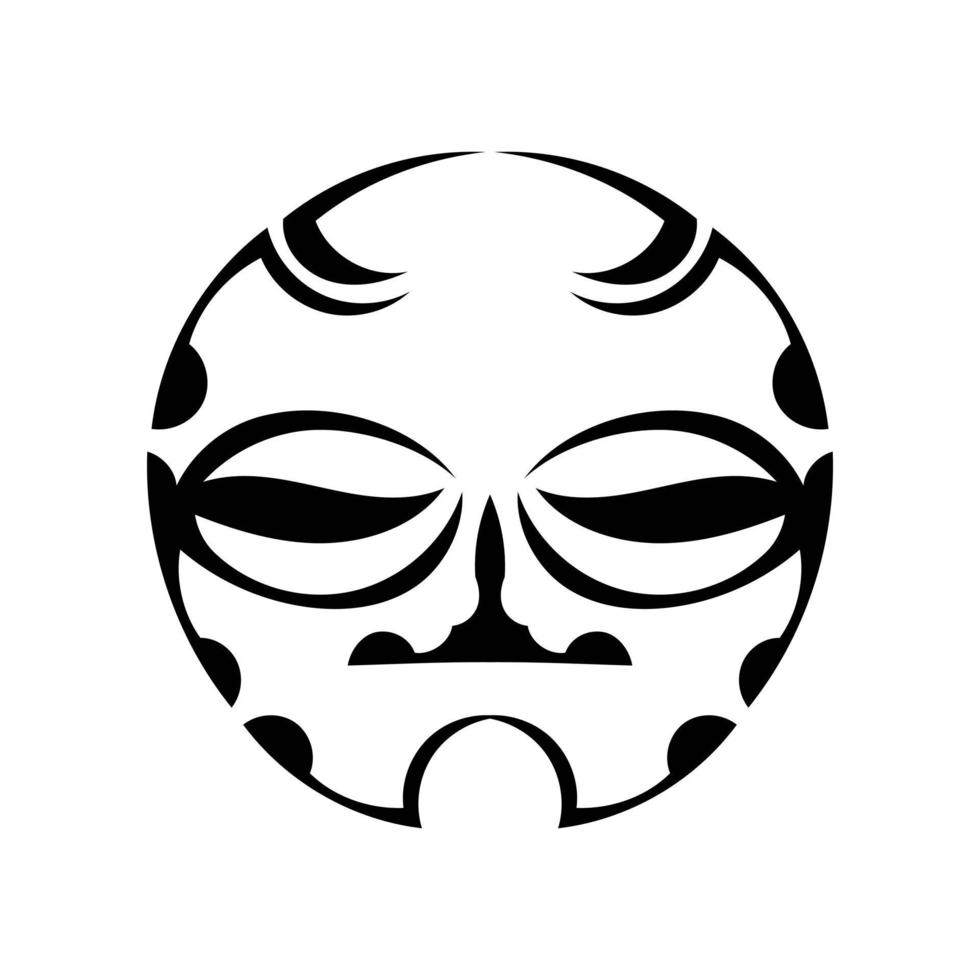 máscaras estilo tatuaje polinesio. ilustración vectorial vector