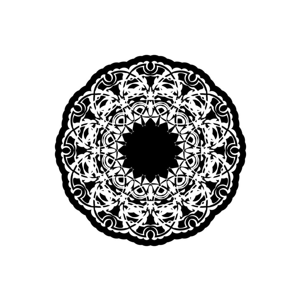 decorative border round frame, black and white circle ornament template art decor, circular ornamental baroque for design ceramic, card, invitation, wedding, plate, banner, greeting, lace, vector