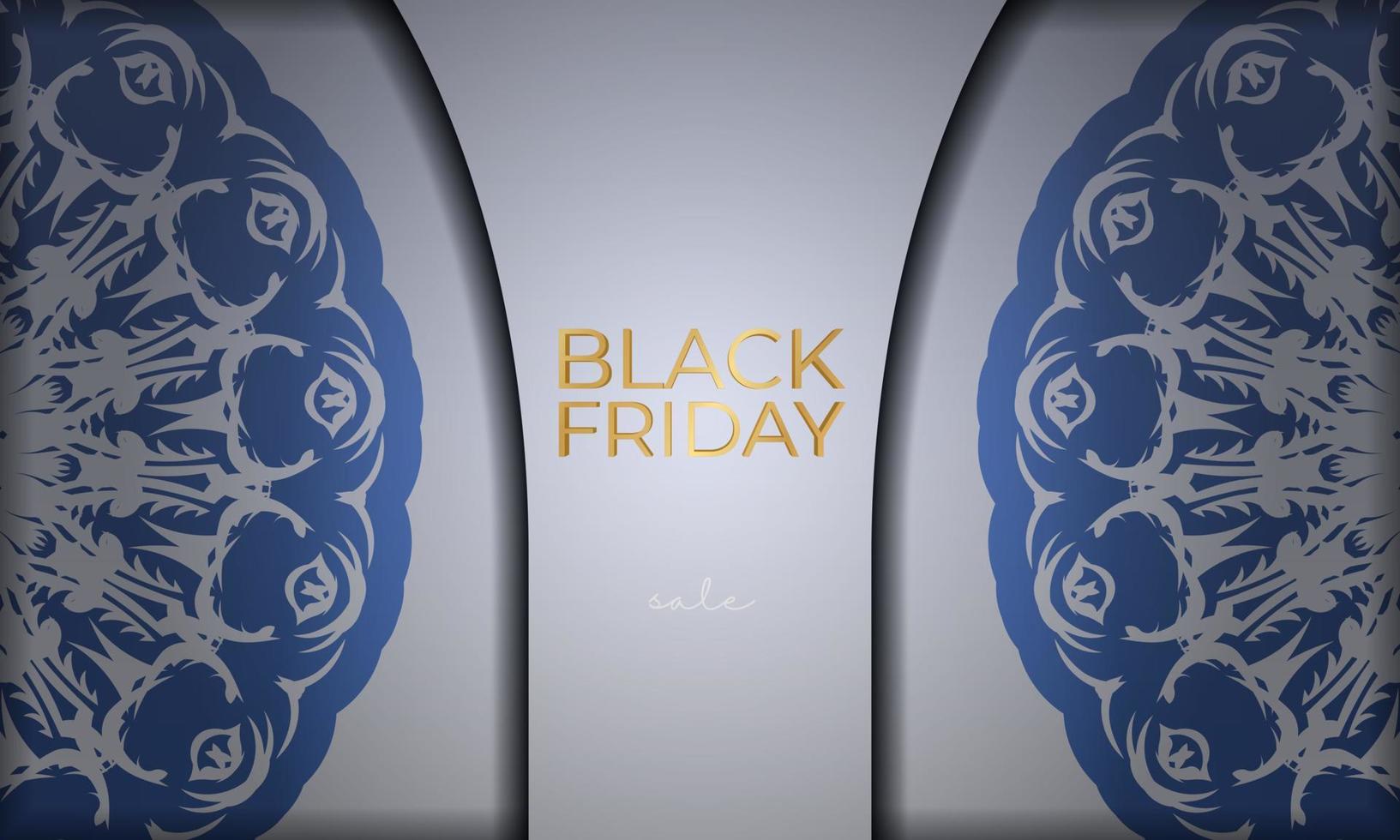 Beige color luxury pattern black friday poster vector