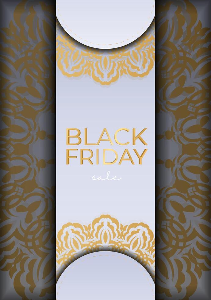 Baner Black Friday beige with a round pattern vector