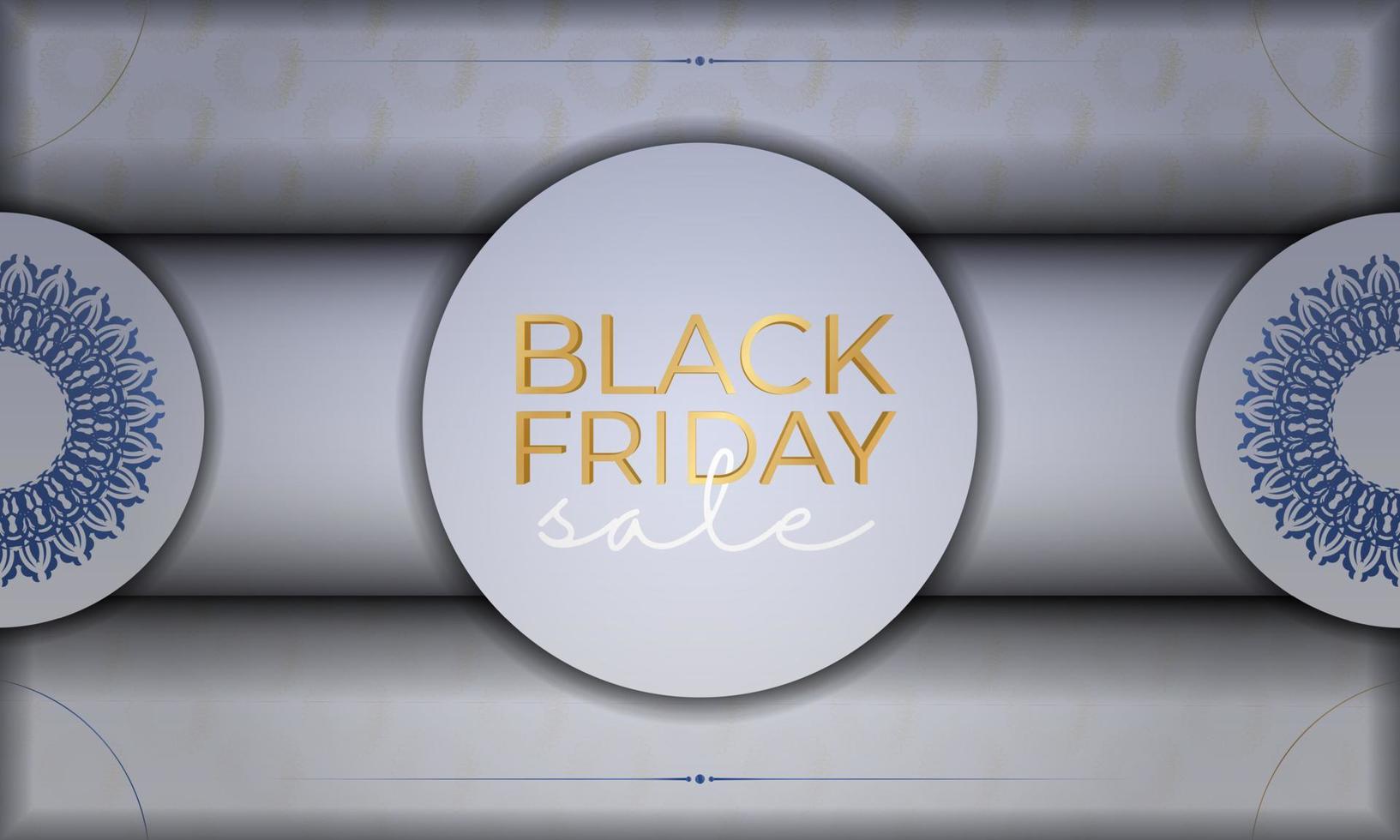 Poster Template For Black Friday Beige Colors With Abstract Pattern vector