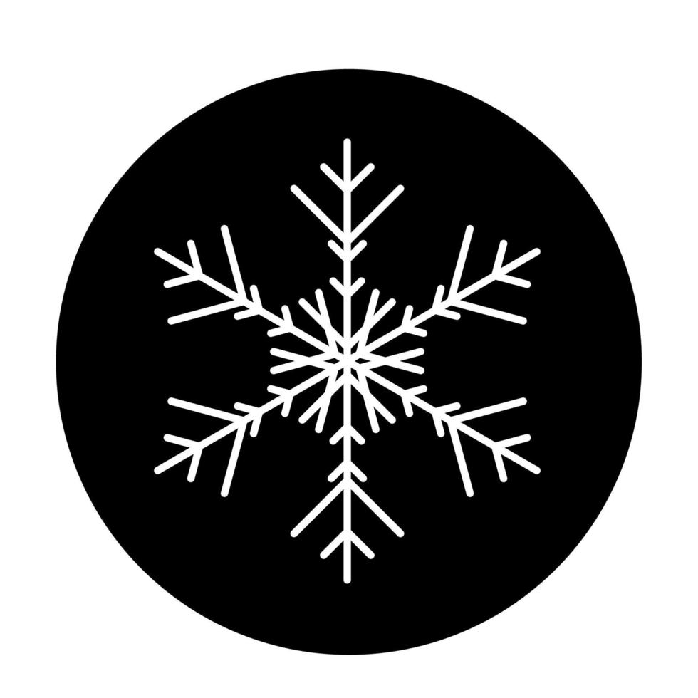 Vector  winter snowflake icon. illustration for web