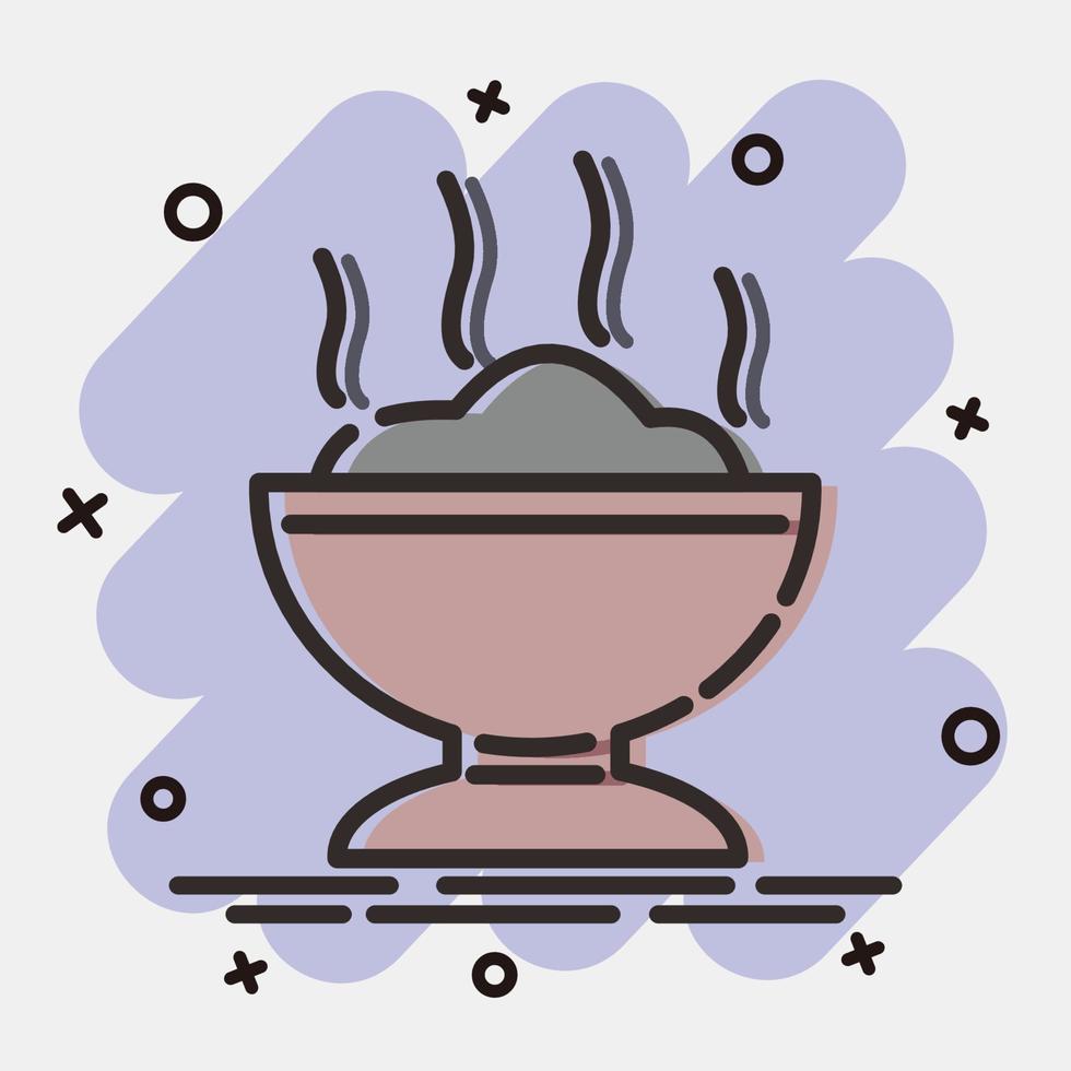 Icon copal incense. Day of the dead celebration elements. Icons in comic style. Good for prints, posters, logo, party decoration, greeting card, etc. vector