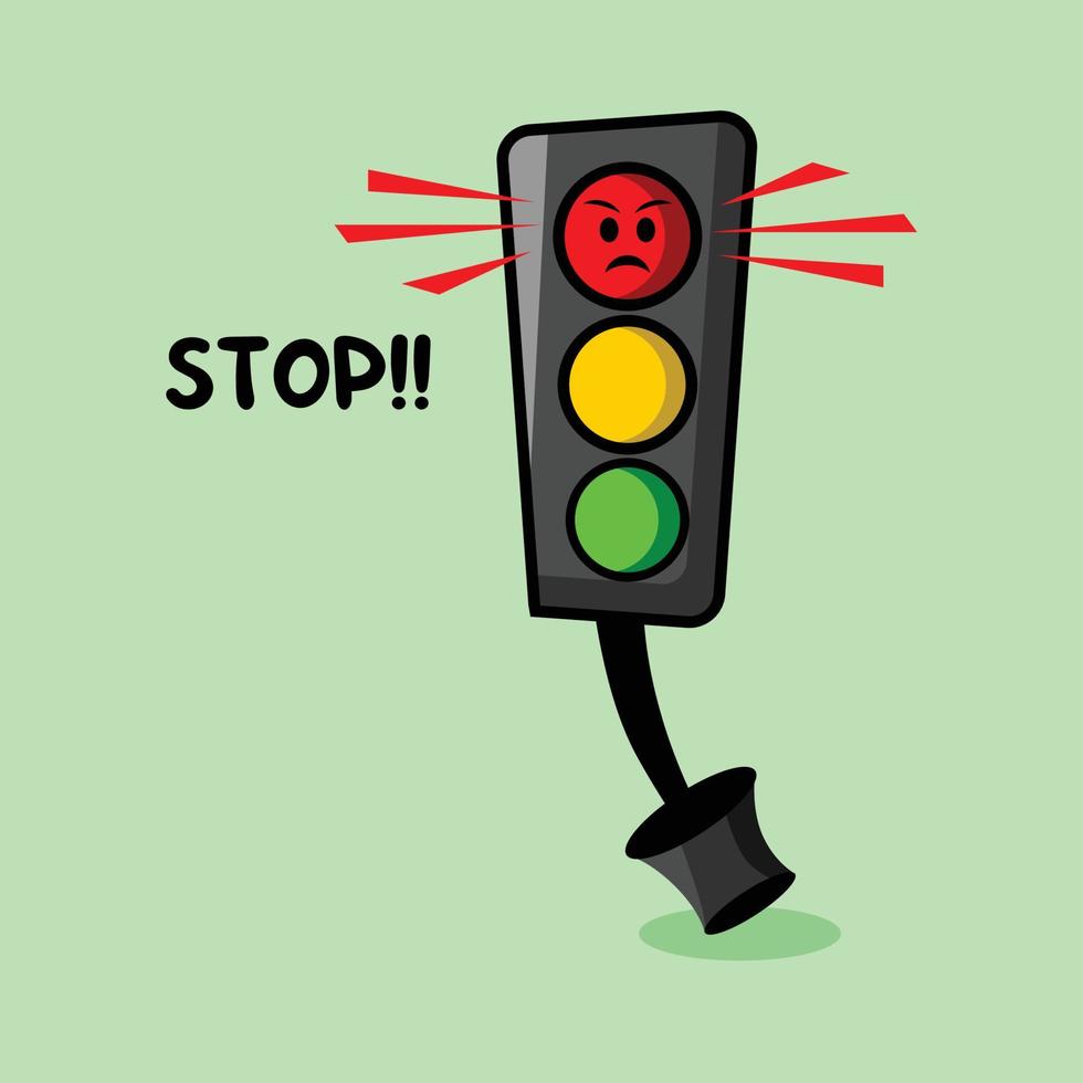 Traffic light vector illustration