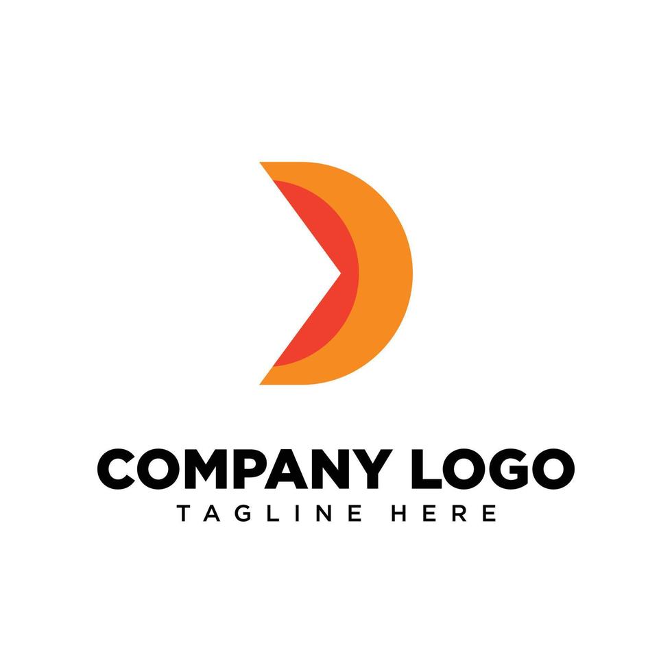 Logo design letter D suitable for company, community, personal logos, brand logos vector