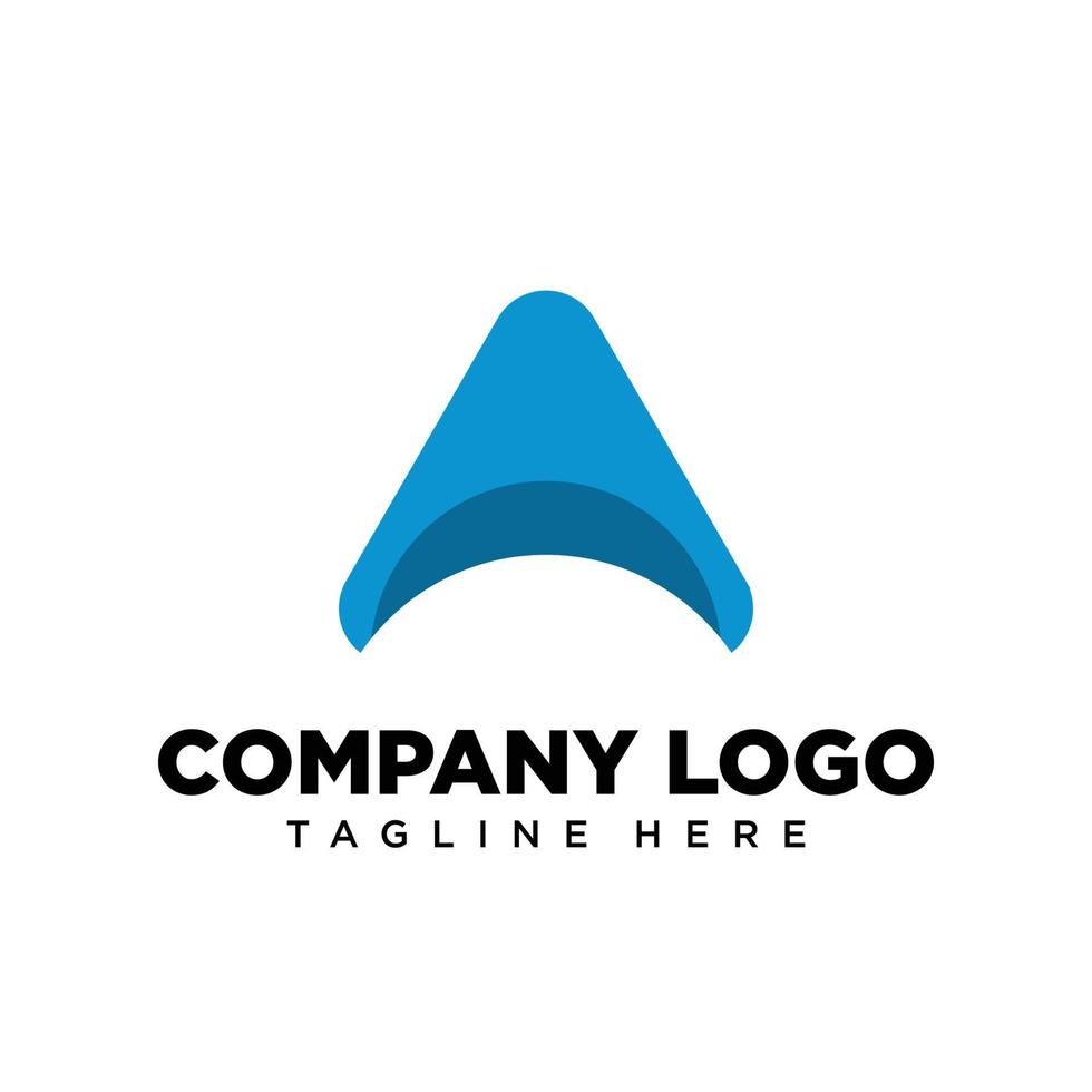 letra de diseño de logotipo a, adecuada para empresa, comunidad, logotipos personales, logotipos de marca vector