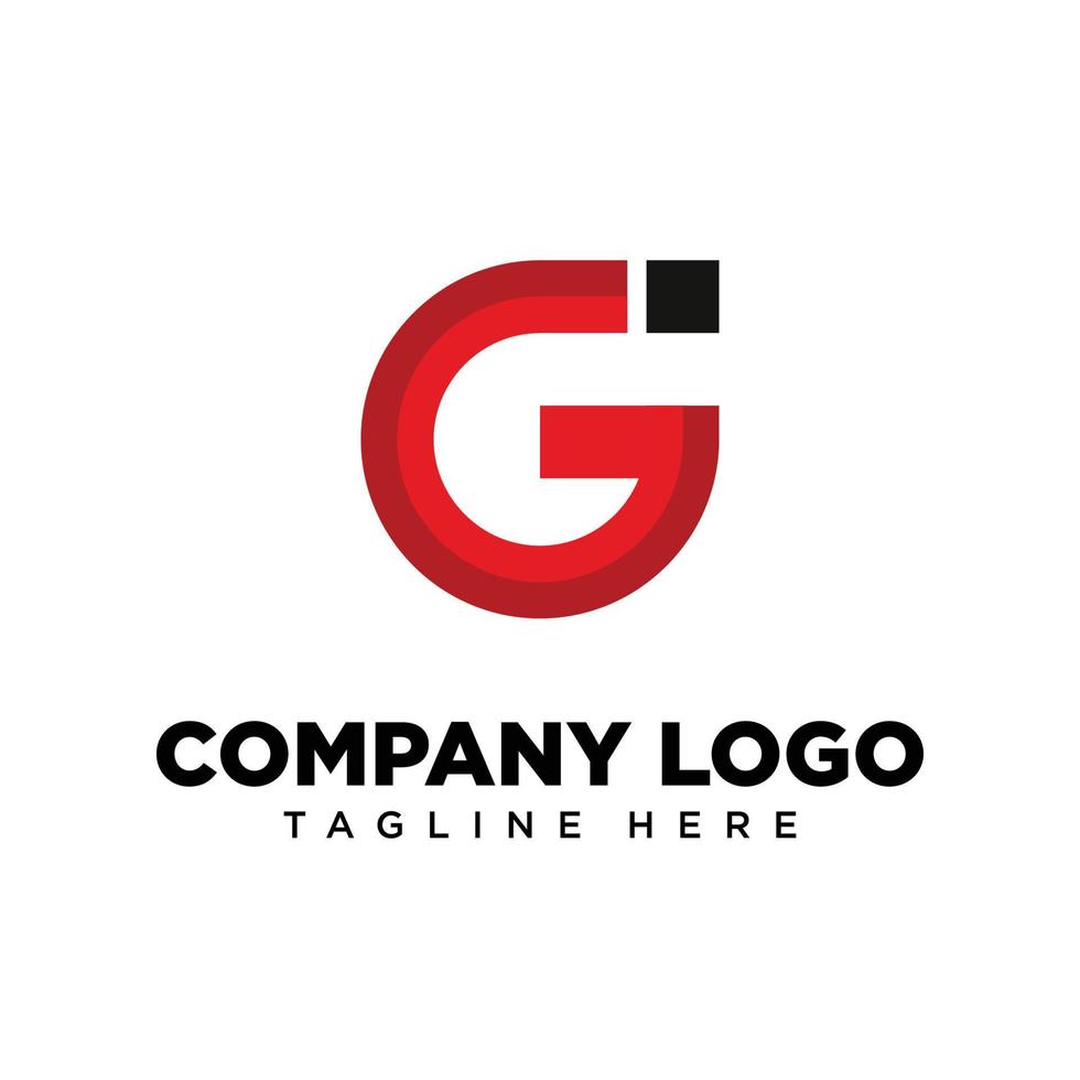 Logo design letter G suitable for company, community, personal logos, brand logos vector